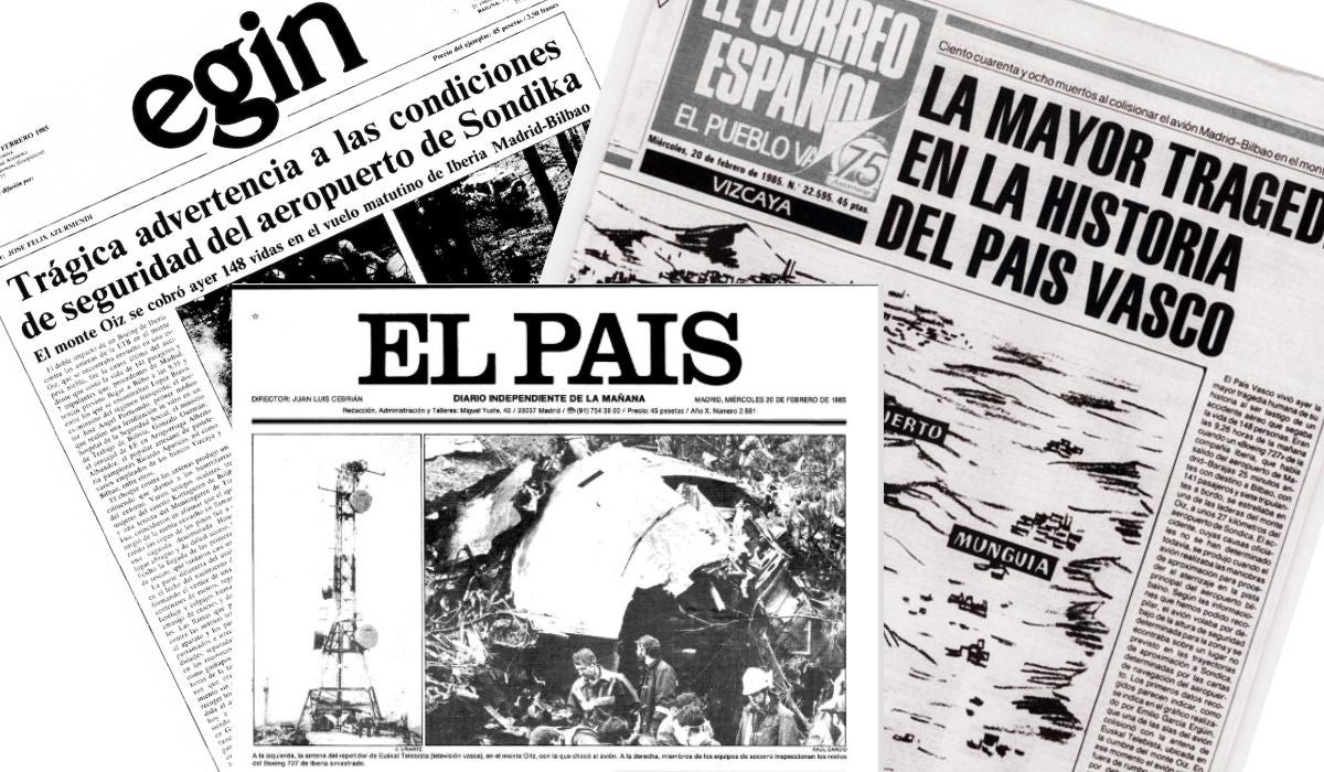 Monte Oiz: 40 años después, aún estremece el recuerdo de una tragedia con 148 muertos Monte Oiz: 40 años después, aún estremece el recuerdo de una tragedia con 148 muertos