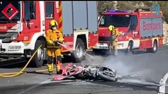 Imagen del accidente de Jijona