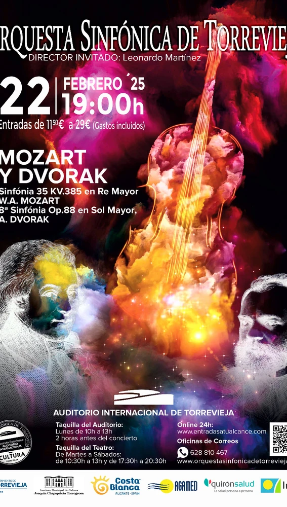 La Orquesta Sinfónica de Torrevieja ofrece su tercer concierto de la temporada este sábado en el Auditorio Internacional La Orquesta Sinfónica de Torrevieja ofrece su tercer concierto de la temporada este sábado en el Auditorio Internacional