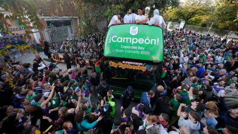 Unicaja celebrando la Copa del Rey 2025