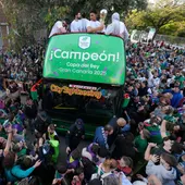 Unicaja celebrando la Copa del Rey 2025 Unicaja celebrando la Copa del Rey 2025