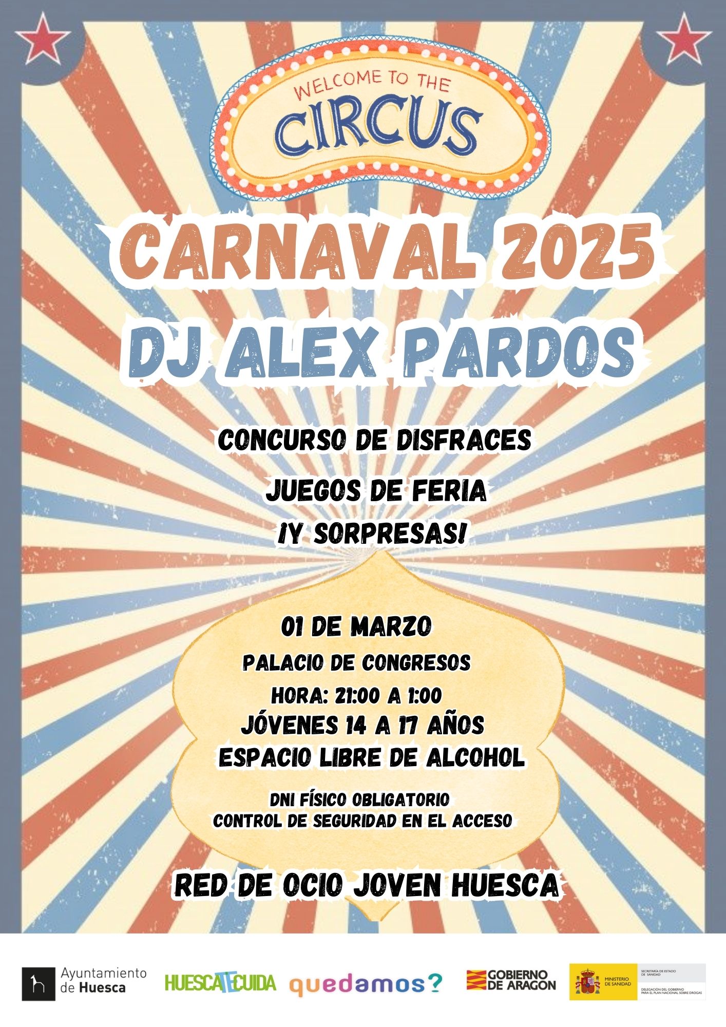 Fiesta Joven Sin Alcohol y talleres de disfraces para celebrar el Carnaval en Huesca Fiesta Joven Sin Alcohol y talleres de disfraces para celebrar el Carnaval en Huesca