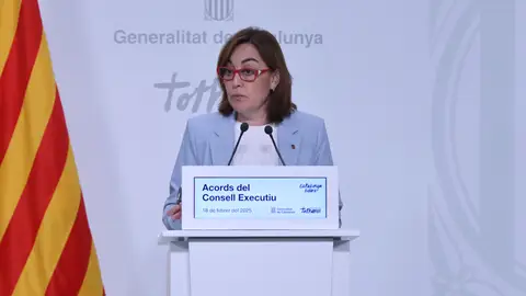 La portaveu del Govern, Sílvia Paneque, després del Consell Executiu d'aquest dimarts La portaveu del Govern, Sílvia Paneque, després del Consell Executiu d'aquest dimarts