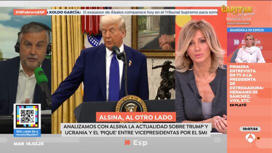 Alsina se&ntilde;ala con Susanna Griso el "doble problema" de la Uni&oacute;n Europea: "Trump y Putin tienen ventaja"