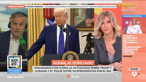 Alsina señala con Susanna Griso el "doble problema" de la Unión Europea: "Trump y Putin tienen ventaja" Alsina señala con Susanna Griso el "doble problema" de la Unión Europea: "Trump y Putin tienen ventaja"