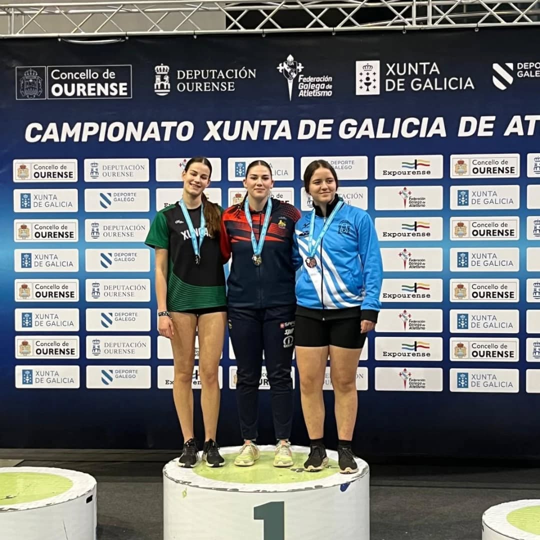 Tres records galegos na pista cuberta de Expourense Tres records galegos na pista cuberta de Expourense