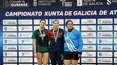 Tres records galegos na pista cuberta de Expourense Tres records galegos na pista cuberta de Expourense