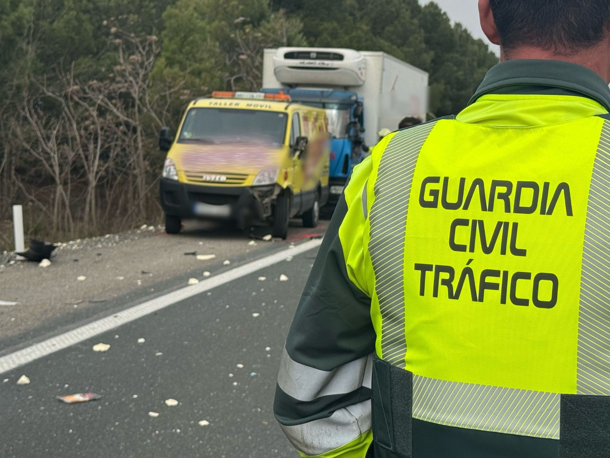 Muere un hombre atropellado en la AP-15 Muere un hombre atropellado en la AP-15