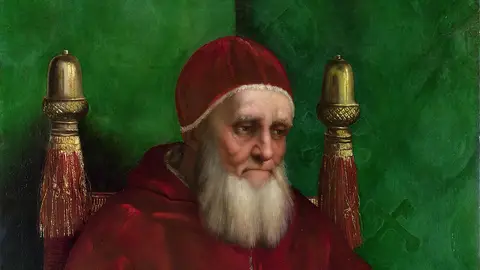 Retrato de Julio II por Rafael Sanzio. Retrato de Julio II por Rafael Sanzio.