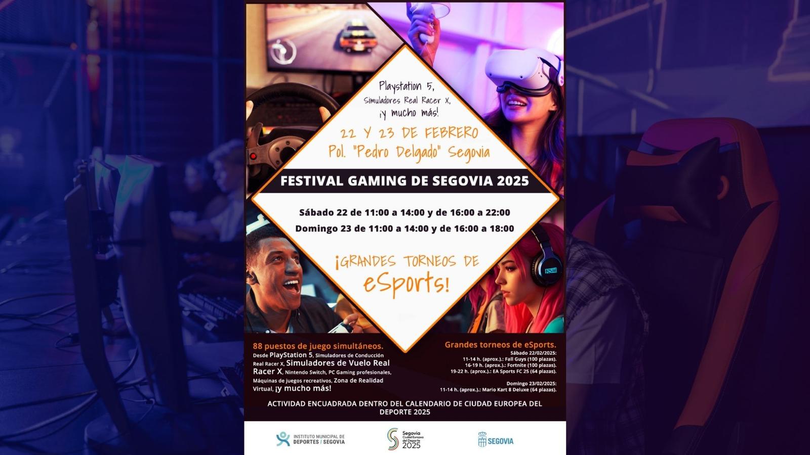 El festival Gaming y la selección española de fútbol sala, próximos actos de Segovia como Ciudad Europea del Deporte El festival Gaming y la selección española de fútbol sala, próximos actos de Segovia como Ciudad Europea del Deporte