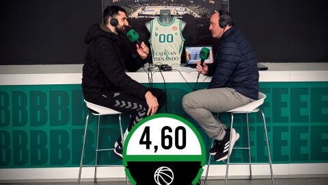 Aleksandar Cvetković, jugador del Betis Baloncesto, y Jos&eacute; Manuel Jim&eacute;nez.