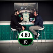 Aleksandar Cvetković, jugador del Betis Baloncesto, y José Manuel Jiménez.