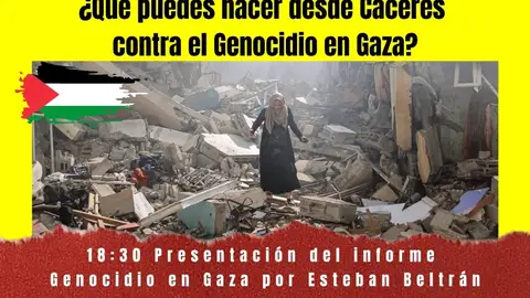 Amnistía Internacional presenta este viernes en Cáceres un informe sobre la situación de Palestina Amnistía Internacional presenta este viernes en Cáceres un informe sobre la situación de Palestina