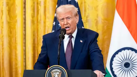 El presidente de Estados Unidos, Donald Trump, durante una conferencia de prensa el pasado 13 de febrero El presidente de Estados Unidos, Donald Trump, durante una conferencia de prensa el pasado 13 de febrero