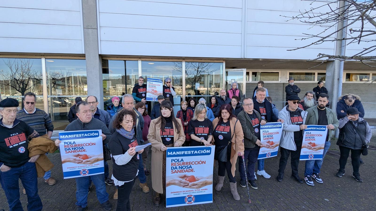 La Plataforma Sanitaria se manifestará en Viveiro el 23 de marzo "Pola resurrección da nosa sanidade" La Plataforma Sanitaria se manifestará en Viveiro el 23 de marzo "Pola resurrección da nosa sanidade"