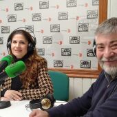 María Pacheco, vicepresidenta de Turinfa, y César Ruiz, enólogo de la Bodega Tierra Roja