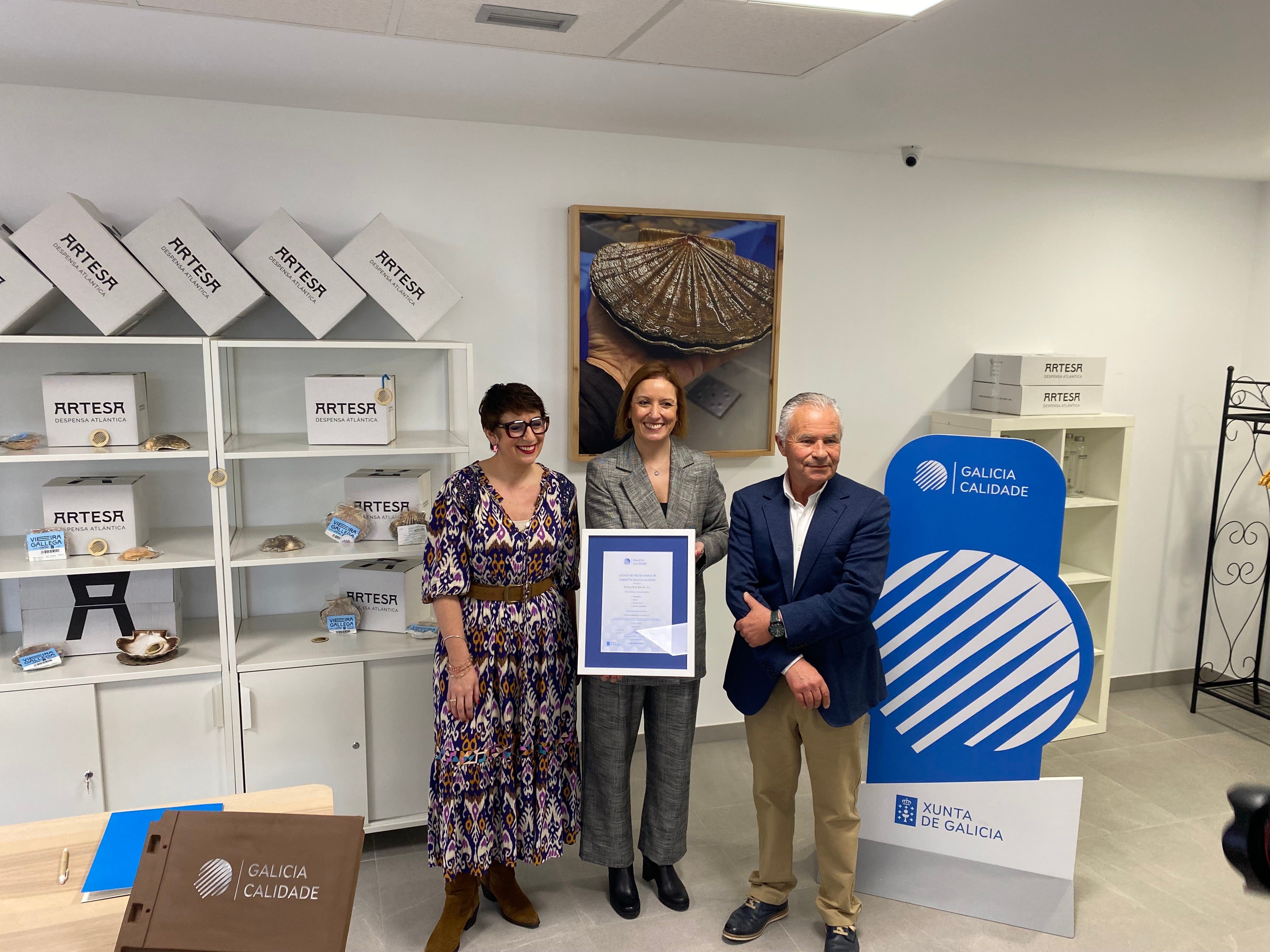 Artesa Rías Baixas recibe o selo de Galicia Calidade Artesa Rías Baixas recibe o selo de Galicia Calidade