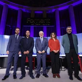 El president de Foment del Treball, Josep Sánchez Llibre, presidint un acte amb representants de l'APCE i l'Ajuntament de Barcelona El president de Foment del Treball, Josep Sánchez Llibre, presidint un acte amb representants de l'APCE i l'Ajuntament de Barcelona