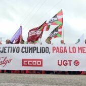 Plantilla de Talgo en Rivabellosa protesta por impago de objetivos 