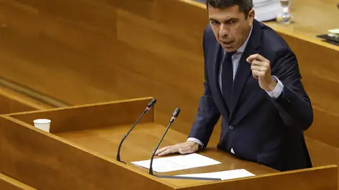 El presidente de la Generalitat valenciana, Carlos Mazón, durante sesión de control en Les Corts - El presidente de la Generalitat valenciana, Carlos Mazón, durante sesión de control en Les Corts -