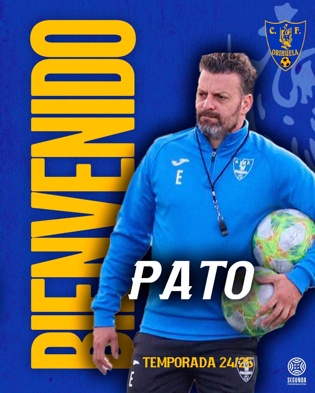 José Francisco Grao 'Pato' se convierte en el nuevo entrenador del Orihuela CF José Francisco Grao 'Pato' se convierte en el nuevo entrenador del Orihuela CF