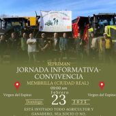 Cartel jornada informativa SEPRIMAN en Membrilla