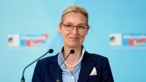 La candidata del partido AfD, Alice Weidel La candidata del partido AfD, Alice Weidel