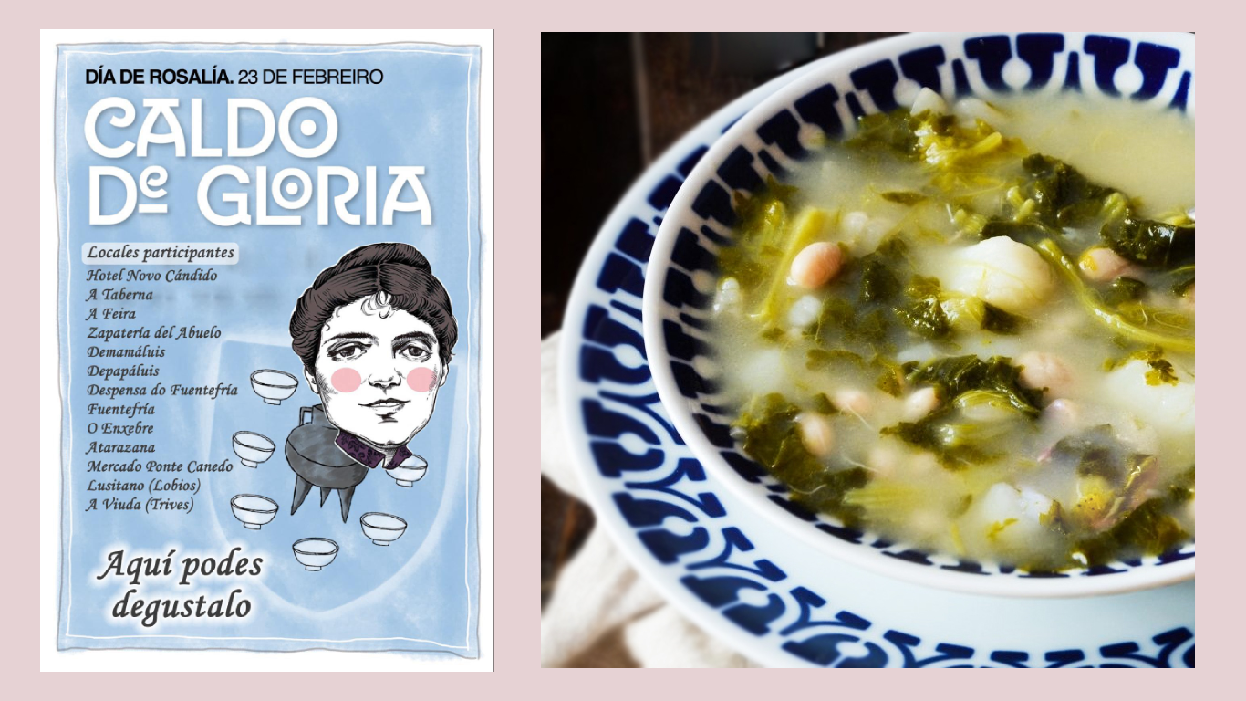 O Caldo de Gloria de Rosalía protagonista no Lusitano e na Zapatería del Abuelo O Caldo de Gloria de Rosalía protagonista no Lusitano e na Zapatería del Abuelo