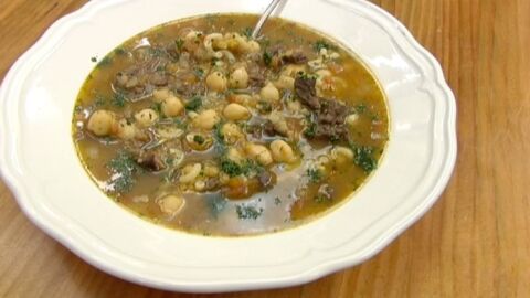 Puchero "moruno" de cordero y menta