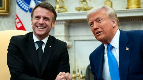 El presidente francés, Enmanuel Macron, y el presidente de Estados Unidos, Donald Trump El presidente francés, Enmanuel Macron, y el presidente de Estados Unidos, Donald Trump