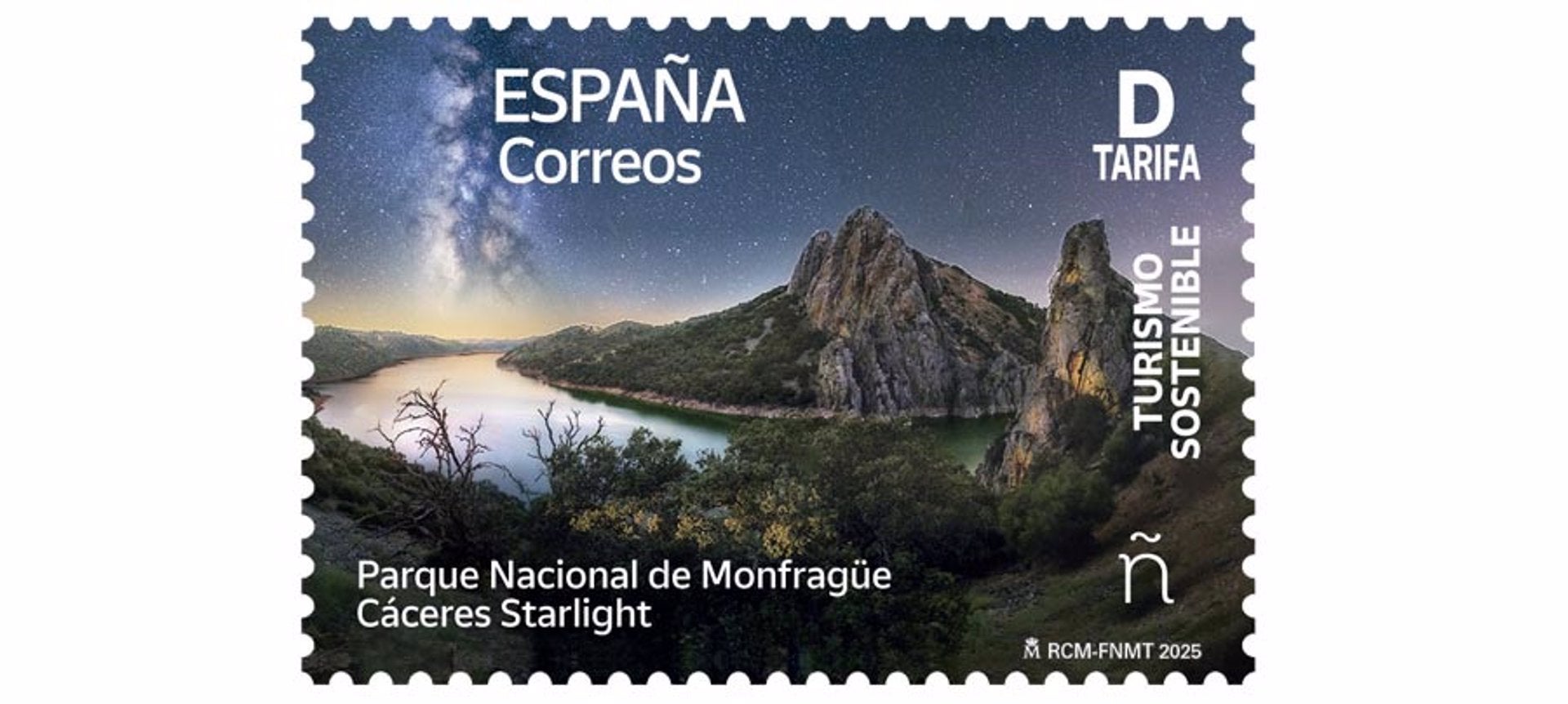 Correos emite un sello dedicado al turismo sostenible en el Parque Nacional de Monfragüe Correos emite un sello dedicado al turismo sostenible en el Parque Nacional de Monfragüe