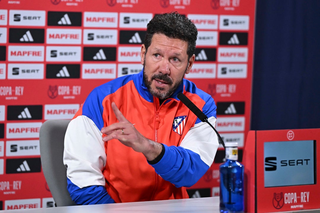 Simeone: "La fortaleza del Barcelona es el entrenador" Simeone: "La fortaleza del Barcelona es el entrenador"