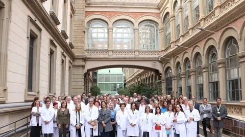 Professionals del Clínic en l'acte per commemorar els cinc anys del primer cas de covid a Catalunya Professionals del Clínic en l'acte per commemorar els cinc anys del primer cas de covid a Catalunya