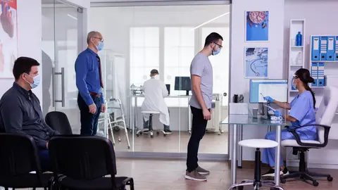 Imagen de archivo: sala de espera de un centro médico Imagen de archivo: sala de espera de un centro médico