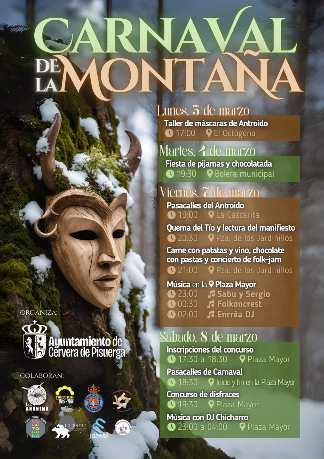 El Carnaval de la Montaña de Cervera de Pisuerga despide el invierno con alegría, color y tradición El Carnaval de la Montaña de Cervera de Pisuerga despide el invierno con alegría, color y tradición