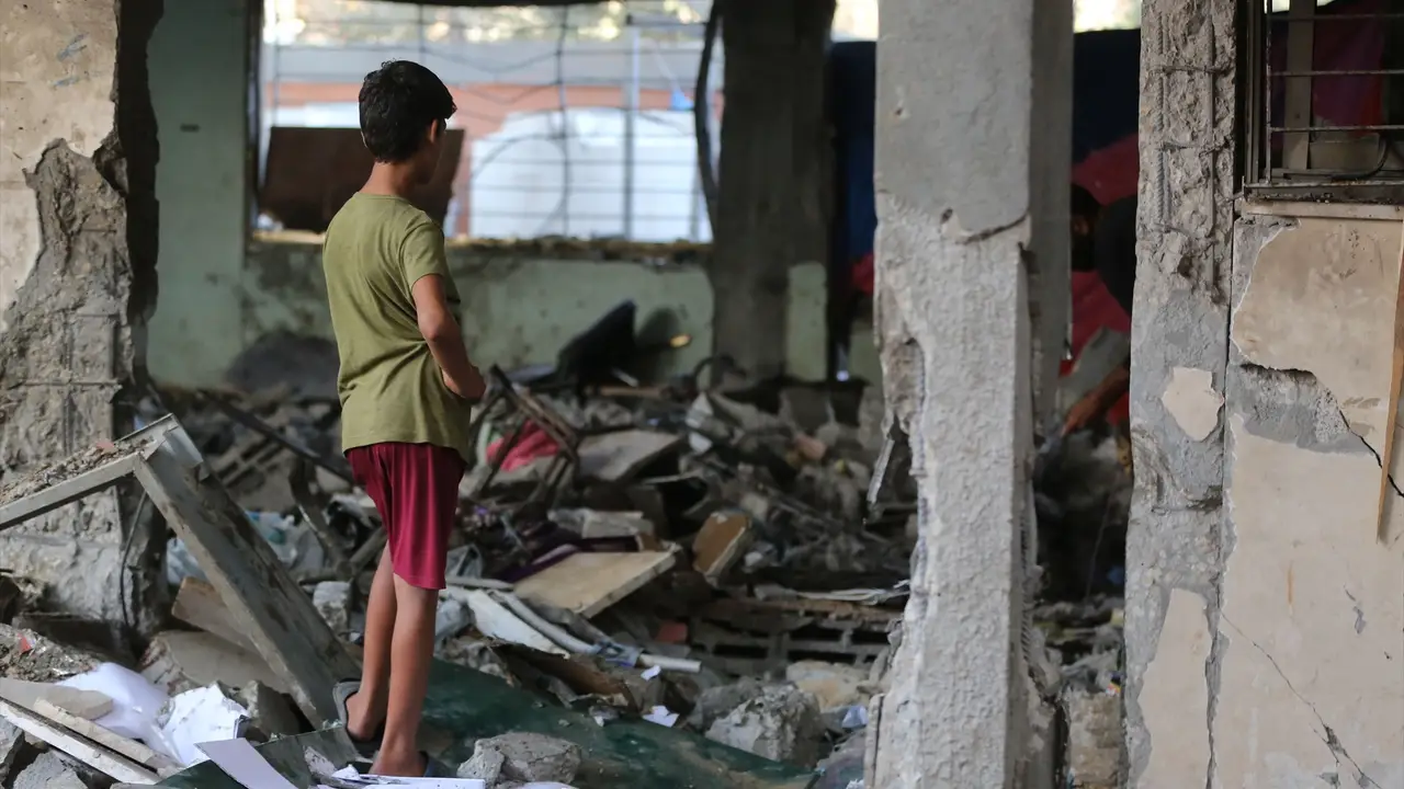 Vuelta al cole en Gaza después de más de 500 días sin poder pisar una escuela - Imagen: Marwan Dawood Vuelta al cole en Gaza después de más de 500 días sin poder pisar una escuela - Imagen: Marwan Dawood