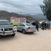 Una ambulancia de SVB se desplazó hasta Benferri para atender al entrenador agredido