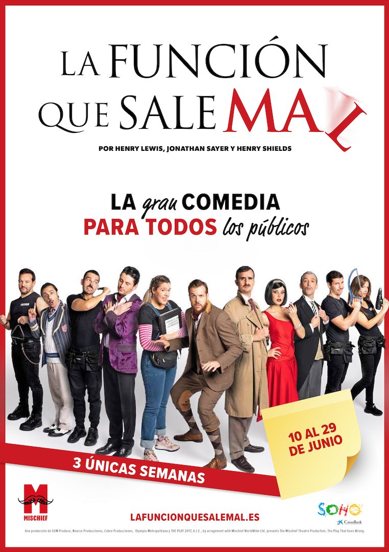 La función "Que sale mal", comedia teatral más taquillera del mundo, regresa a Málaga La función "Que sale mal", comedia teatral más taquillera del mundo, regresa a Málaga