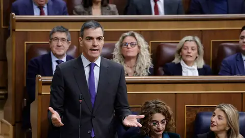 El presidente del gobierno, Pedro Sánchez, en la sesión de control El presidente del gobierno, Pedro Sánchez, en la sesión de control/ EFE/ Zipi Aragon