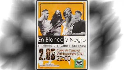 En Blanco y Negro rendirá tributo a El Canto del Loco En Blanco y Negro rendirá tributo a El Canto del Loco