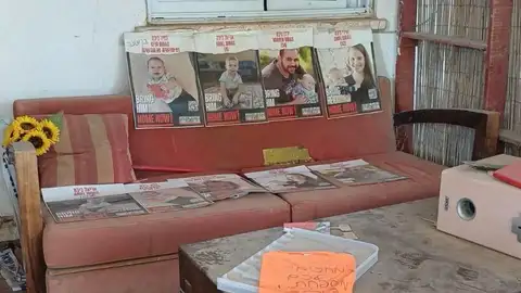 La casa de la familia Bibas en el kibutz Nir Oz, a pocos kilómetros de Gaza. La casa de la familia Bibas en el kibutz Nir Oz, a pocos kilómetros de Gaza.