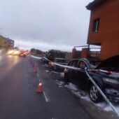 Quema de coches en San Cristóbal