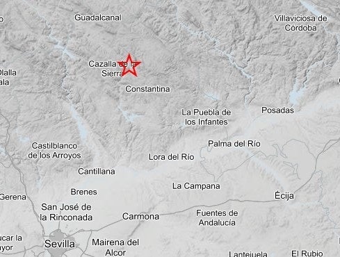 Registrado un terremoto de magnitud 4,1 en Sevilla Registrado un terremoto de magnitud 4,1 en Sevilla