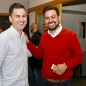 Javier Alfonso Cendón y Diego Moreno tras conocer los resultados de las primarias celebradas en 2017