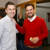 Javier Alfonso Cendón y Diego Moreno tras conocer los resultados de las primarias celebradas en 2017 Javier Alfonso Cendón y Diego Moreno tras conocer los resultados de las primarias celebradas en 2017