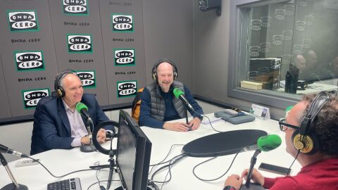 Saul Viciano, Andr&eacute;s Vera y Javier Valls, en Onda Cero Castell&oacute;n. 