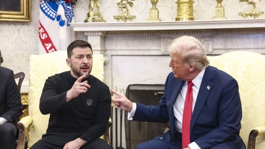 Discusi&oacute;n entre Zelenski y Trump en la Casa Blanca.