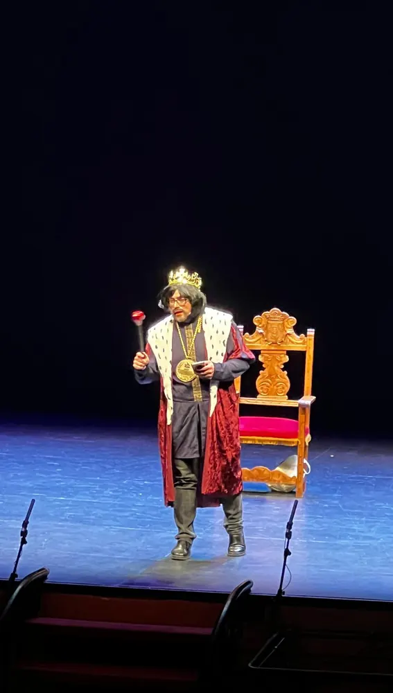 Javier Ruiz iba disfrazado del rey Alfonso X El Sabio Javier Ruiz iba disfrazado del rey Alfonso X El Sabio