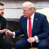 Volodimir Zelenski, presidente de Ucrania, junto a Donald Trump, presidente de Estados Unidos Volodimir Zelenski, presidente de Ucrania, junto a Donald Trump, presidente de Estados Unidos