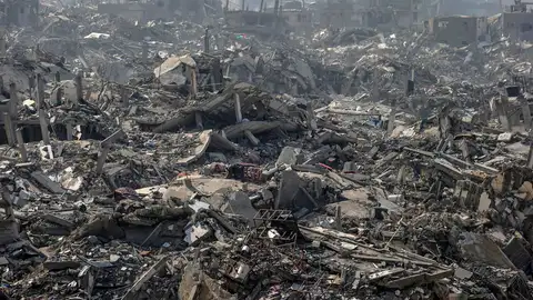 Fotografía del norte de la Franja de Gaza. Fotografía del norte de la Franja de Gaza.